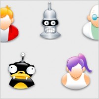 Futurama Sigma Style icons pack