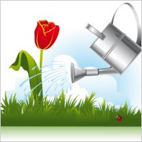 gardening theme 02 vector