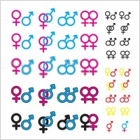 

								Gender Symbol Vector							