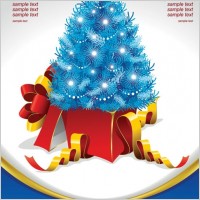gift christmas tree vector