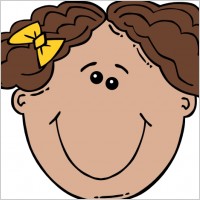 Cartoon Girl Face Clip Art