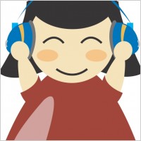 Girl with headphone4