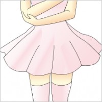 Girl With Pink Hair clip art