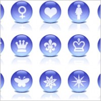 Glass Icons blue rounded