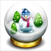 Glass snow ball