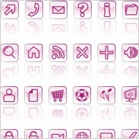 Glassy Vector Icons