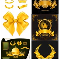 glittering decorations vector