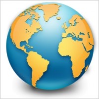 Global earth world map