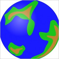 Globe Green clip art