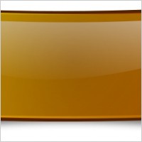 Glossy banner, bended