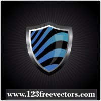 Glossy Wave Striped Shield