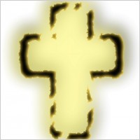 glowing cross