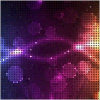 Glowing Halftone Dots Vector Art