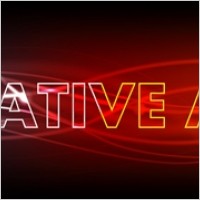 Glowing Light Text Vector Effect