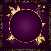 Gold Flower Frame