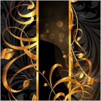 gold pattern vector 2