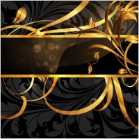 gold pattern vector 3