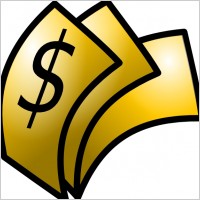 Gold Theme Money Dollars clip art