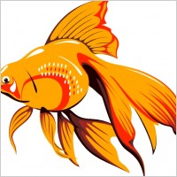 coy fish stencils free vector