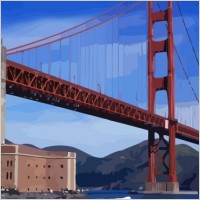 Golden Gate Bridge vector