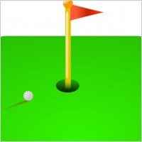 Golf Flag clip art