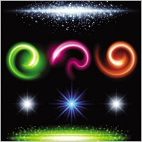 gorgeous bright lighting effects 06 vector