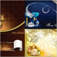 gorgeous christmas element vector