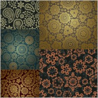 gorgeous classic pattern background vector