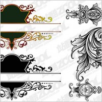 gorgeous European-style classical pattern vector