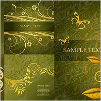 gorgeous fashion pattern vector material