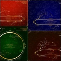 gorgeous gold lace border vector clip 5