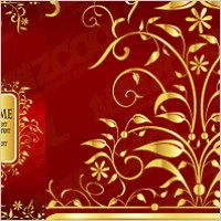 Gorgeous gold lace pattern