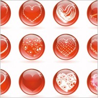 gorgeous love the icon - vector