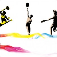 gorgeous tennis vector