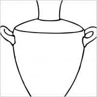 Greek Vase Outline