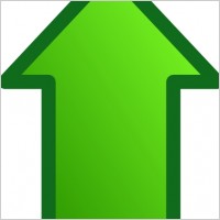Green Arrows Set Up clip art