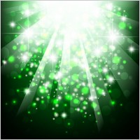Green Bokeh Abstract Light Background Vector Illustration