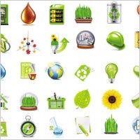 Green Detailed Vector Icons