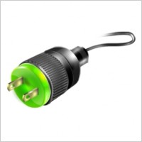 Green electric plug