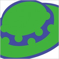 Green Girls Hat clip art