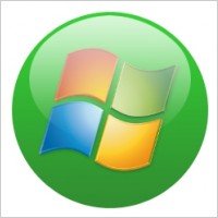 Green globe window flag