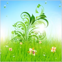 green grass pattern 01 vector