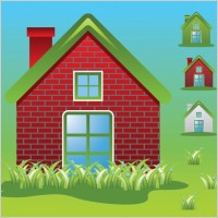Green Home Ecology Vectors