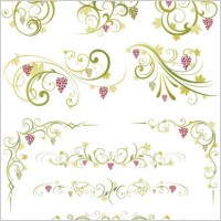green lace pattern vector