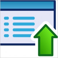 Green Menu Icon Set Up clip art