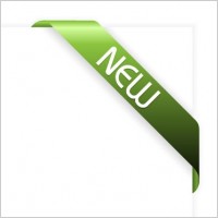 green new ribbon vector