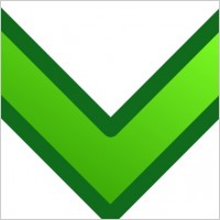 Green Single Down Arrow Set clip art