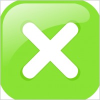 Green Square Submit Icon clip art