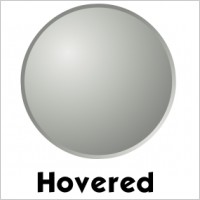 Grey web button template