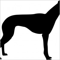 greyhound silhouette